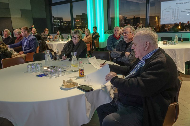 Gestir á opnum fundi sjóðfélaga og fulltrúaráðs Gildis í nóvember 2025