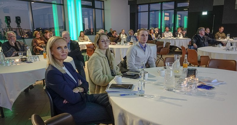 Gestir á opnum fundi sjóðfélaga og fulltrúaráðs Gildis í nóvember 2025